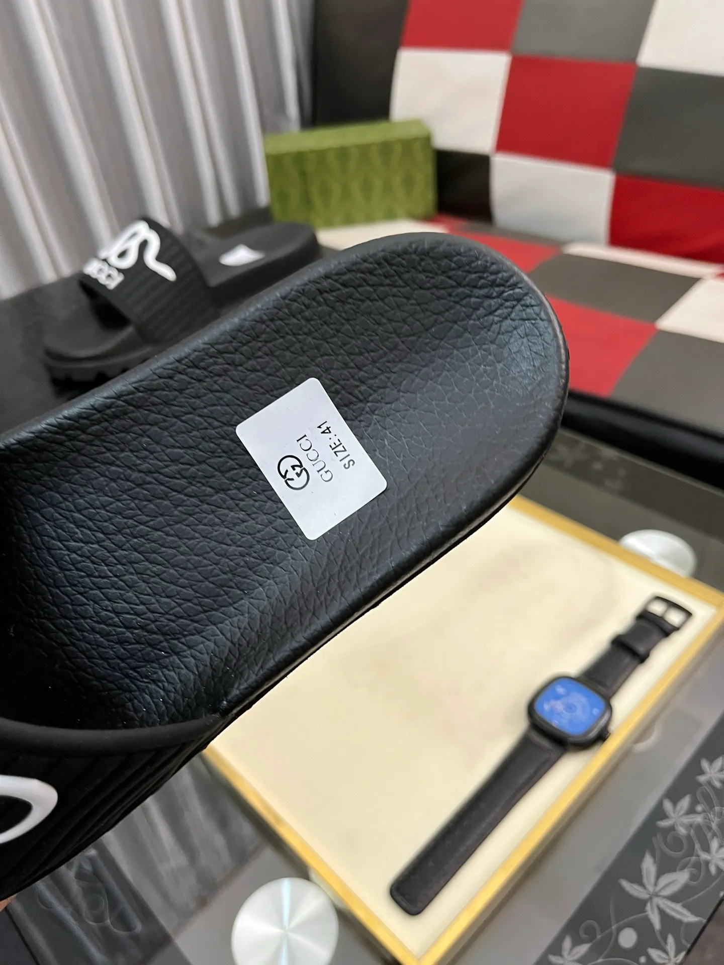 Men's men's shoes💰260⌚️⌚️ＧＵＣＣＩ.Gucci.Official website 1:1 popular slippers hot sale! Original original material 🩴 SIZE: 38-46 (45.46 non-refundable)